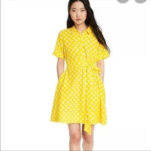 Lisa Marie Hernandez x Target Yellow Polka Dot Dress Size Medium